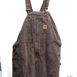 Carhartt Men's Dark Brown Overalls